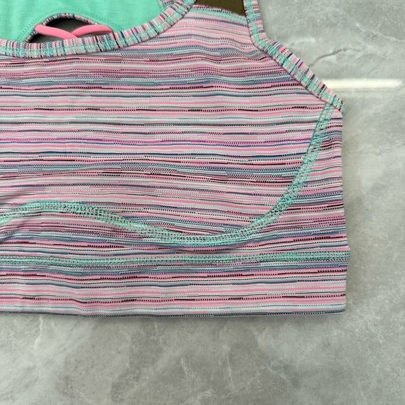 Women’s Lululemon Sweaty Or Not Sports Bra II Strappy Reflective Size 4 - Picture 7 of 16